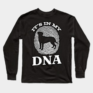 Akbash It`s In My DNA Fingerprint I Dog Akbash Long Sleeve T-Shirt